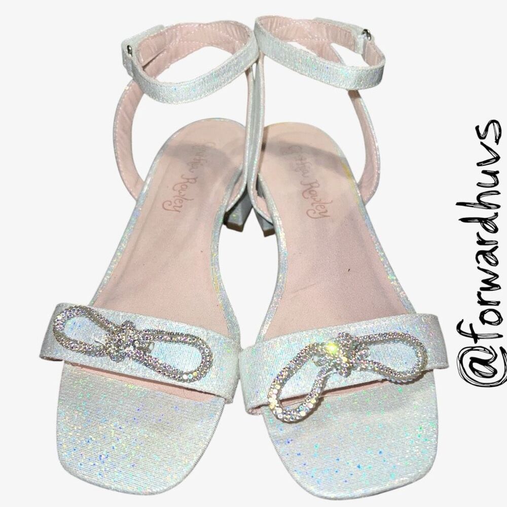 Cynthia Rowley Sparkly Bow Sandals – Size 5